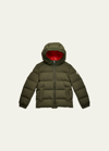 MONCLER KID'S ERIC HOODED PUFFER JACKET