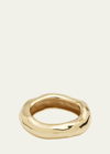 Alexis Bittar Molten Wide Bangle Bracelet In 14k Gold Plated In Gold