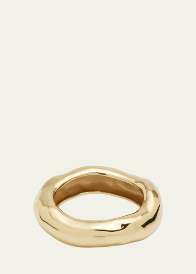 Alexis Bittar Molten Wide Bangle Bracelet In 14k Gold Plated