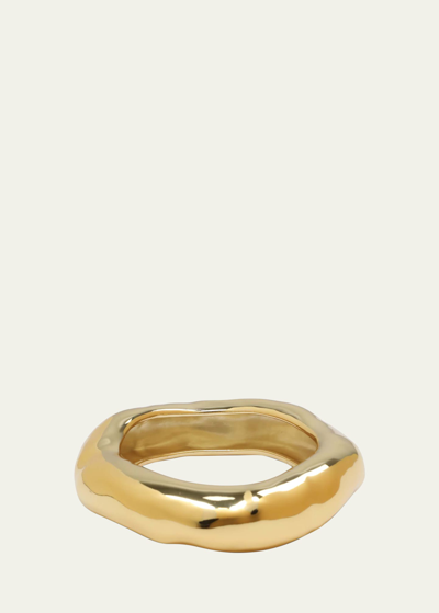 Alexis Bittar Molten Wide Bangle Bracelet In 14k Gold Plated