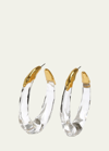 ALEXIS BITTAR MOLTEN HOOP EARRINGS