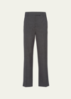 PRADA ZIP POCKET WOOL TROUSERS