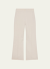 Theory Womens Stretch Polyester Cropped Pants In Iv