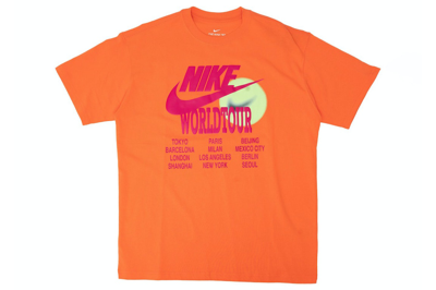 Pre-owned Nike Sportswear World Tour Tee Turf Orange