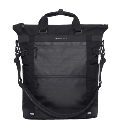 Groundtruth Rikr Technical Tote Backpack In Black