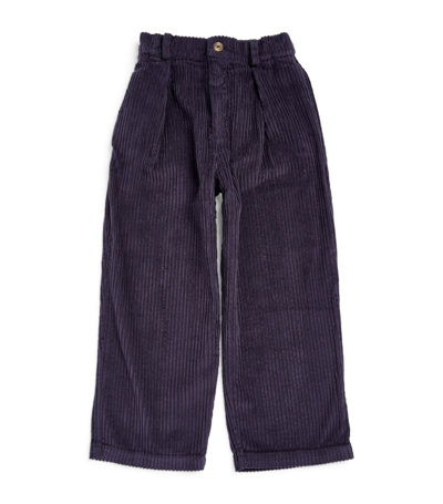 The New Society Kids' Cameron Corduroy Pants In Blue