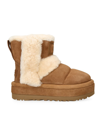 Ugg Chillapeak Suede Shearling Classic Boots In Multi-colored