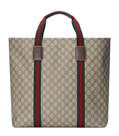 Gucci Medium Gg Supreme Tote Bag In Neutrals