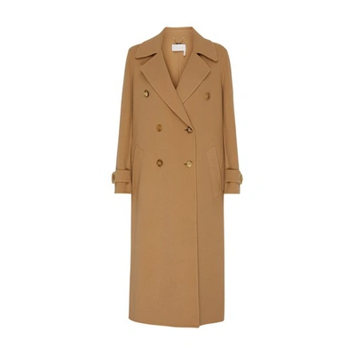 Chloé Long Coat In Pearl_beige