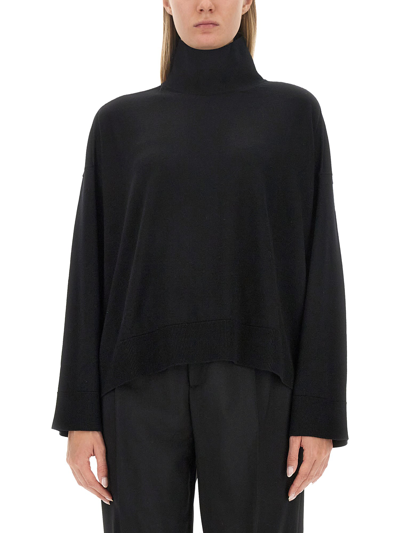 Bottega Veneta Turtleneck Jumper In Black