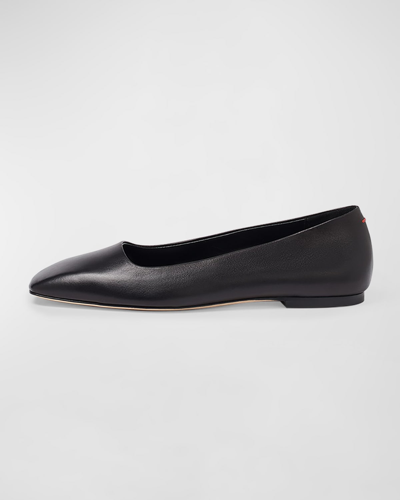 Aeyde Black Ida Ballerina Flats