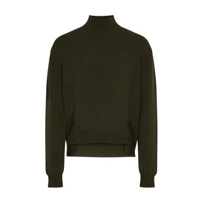 A-cold-wall* Utility Mock Neck Sweater In Green