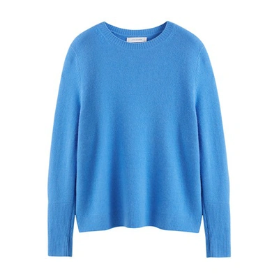 Chinti & Parker The Boxy Cashmere Jumper In Pureblue