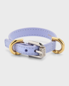 Givenchy Voyou Leather Bracelet In Lavender