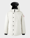 Canada Goose Kid's Logan Hooded Down Parka In Nstar Wh Bl