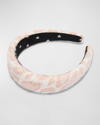 LELE SADOUGHI ALICE LEOPARD KNIT HEADBAND