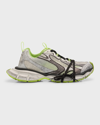 Balenciaga Men's 3xl Mesh Runner Sneakers In White Black
