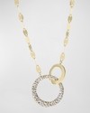 Lana Diamond Interlocking Pendant Necklace In Yellow