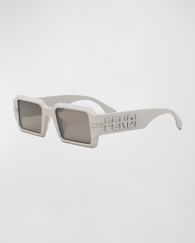 Fendi The Graphy 52mm Geometric Sunglasses In Brown
