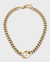 GIVENCHY G CHAIN LARGE NECKLACE, GOLDEN