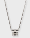 CHOPARD ICE CUBE 18K WHITE GOLD PENDANT NECKLACE