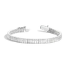 Aurate New York White Sapphire Baguette Tennis Bracelet -12ct