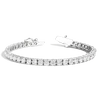 Aurate New York White Sapphire Tennis Bracelet - 10ct In Yellow