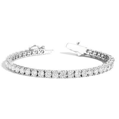 Aurate New York White Sapphire Tennis Bracelet - 10ct In Yellow