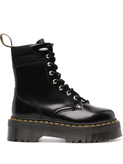 Dr. Martens Jadon Boot Smooth Leather Platforms Boots In Black