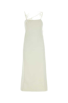 Jil Sander Ivory Viscose Blend Dress In White