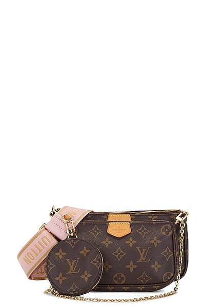 Pre-owned Louis Vuitton Monogram Pochette Accessoires Shoulder Bag In Brown