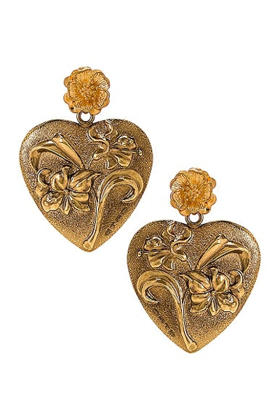 Etro Heart Earrings In Multi