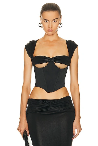 Di Petsa Hades Corset Top In Black