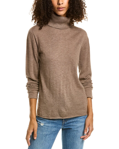 Majestic Filatures Cashmere Turtleneck In Brown