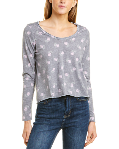 Chaser Printed Top In Grey