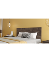 Amazonia Mid-century Queen Platform Bed Distressed Brown In Brown