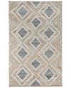 Kosas Home Lagos Hand-woven Wool-blend Rug In Blue