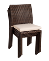 AMAZONIA AMAZONIA OUTDOOR PATIO 4PC WICKER SIDE CHAIRS WITH CUSHIONS