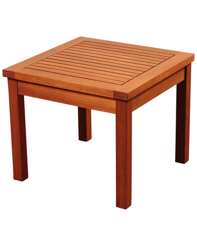 Amazonia Outdoor Patio Wood Side Table