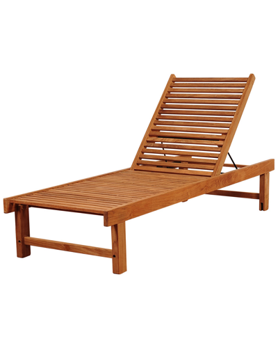 Amazonia Outdoor Patio Teak Lounger