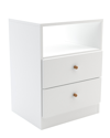 AMAZONIA AMAZONIA MID-CENTURY 2 DRAWER NIGHTSTAND