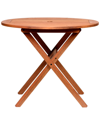 AMAZONIA AMAZONIA WOOD OUTDOOR PATIO FOLDING BISTRO TABLE