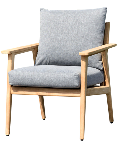 Amazonia Teak Outdoor Patio Armchair W Cushion