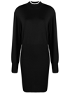 Remain Birger Christensen Mock-neck Minidress In Black  