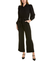 Max Studio Peachskin Jumpsuit In Black