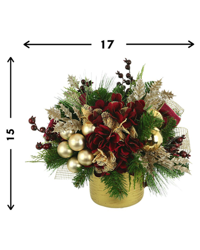 Creative Displays Holiday Floral Arrangement In Burgundy