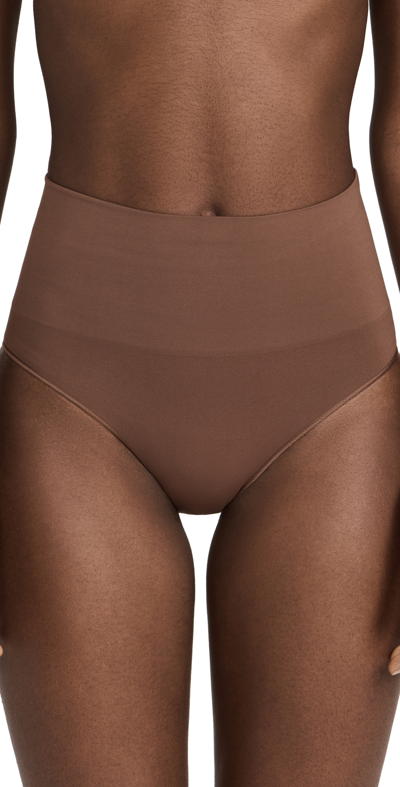 Spanx Eco Care Everyday Shaping Briefs In Chestnut Brown