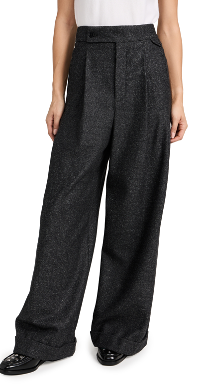 Closed Hanbury Wide-leg Trousers In Charcoal