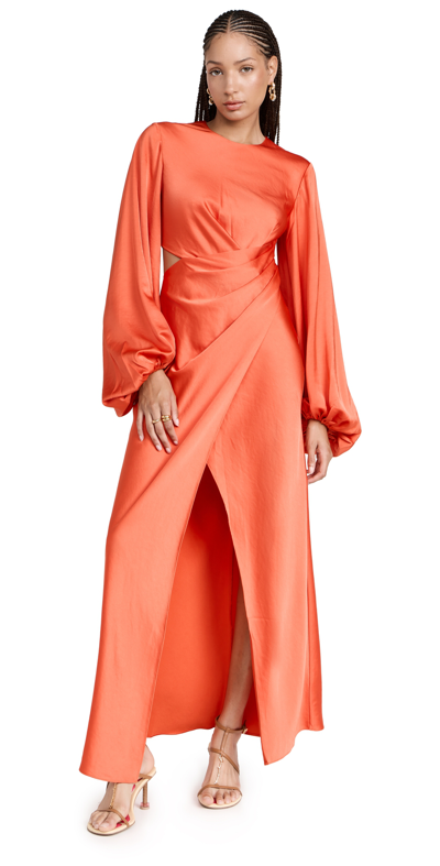 Significant Other Lara Long Sleeve Dress In Rust Red | ModeSens