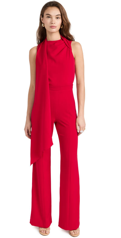 Black Halo Enola Jumpsuit Scarlet In Red